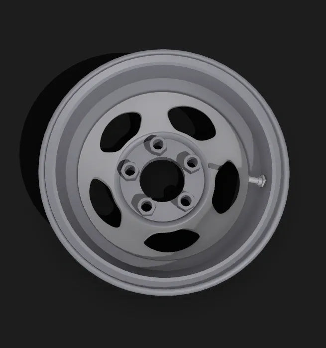 5 Hole Wheel - Bassett Style - 2 Piece - Set of 4