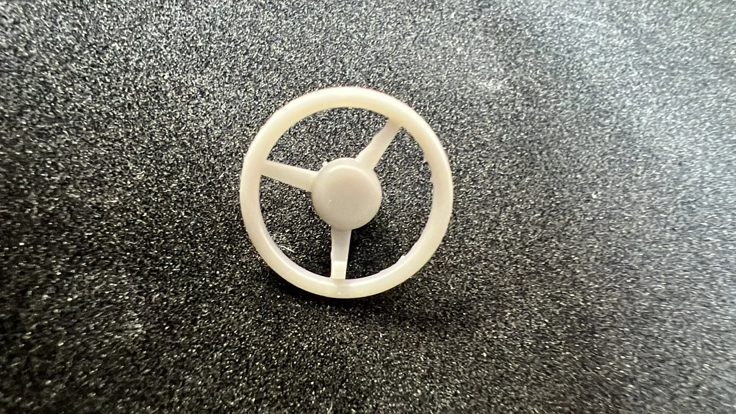 Steering Wheel with Radio Button and Quick Connect Detail