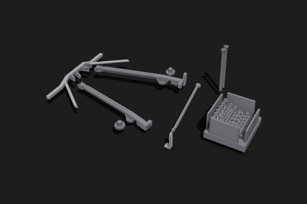 1/24 Scale NASCAR Truck Arm Rear Suspension Set (1983–2007)