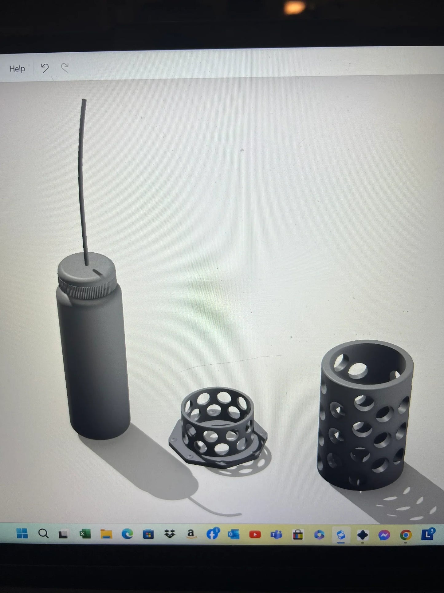 Water Bottle with Mount - Includes roll bar mount and floor mount