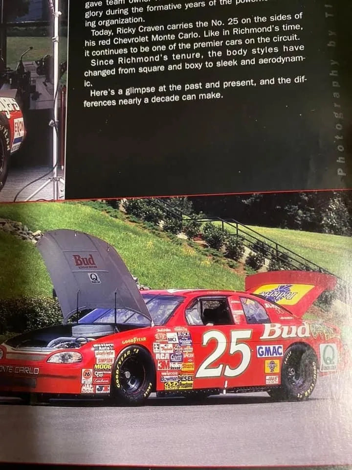 1997 Ricky Craven Budweiser Louie The Lizard Decals