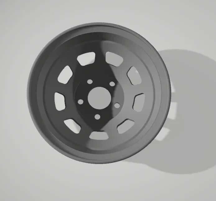 9 Hole Wheels - Smaller Holes Bassett Style - 2 Piece - Set of 4