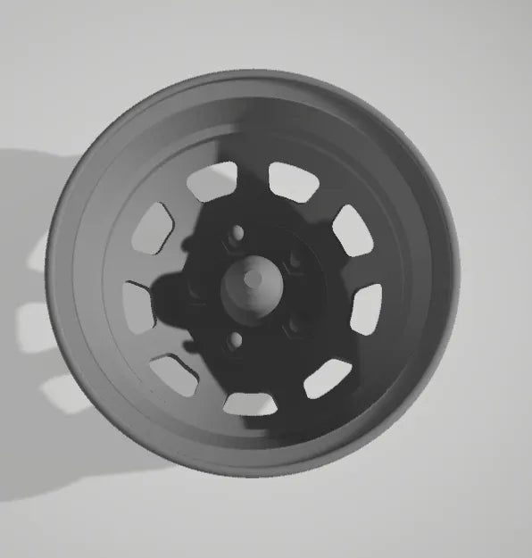 9 Hole Wheels with Hubs - Smaller Holes - Set of 4