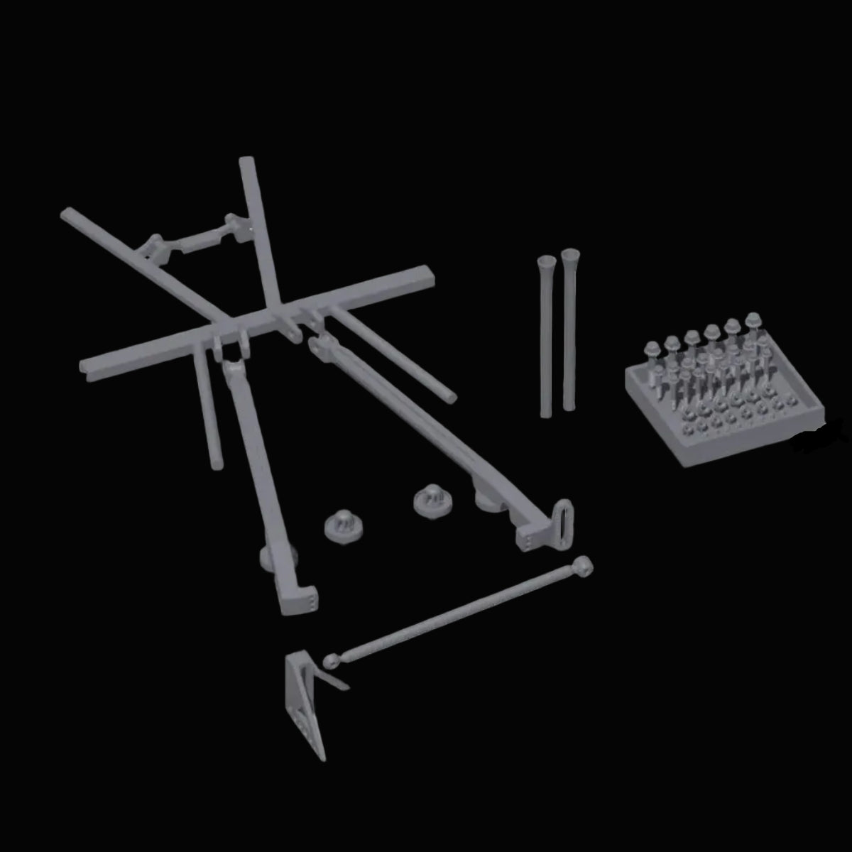 1/24 Scale NASCAR Truck Arm Rear Suspension Set (1983–2007)