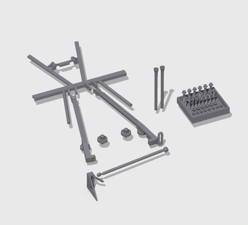 1/24 Scale NASCAR Truck Arm Rear Suspension Set (1983–2007)
