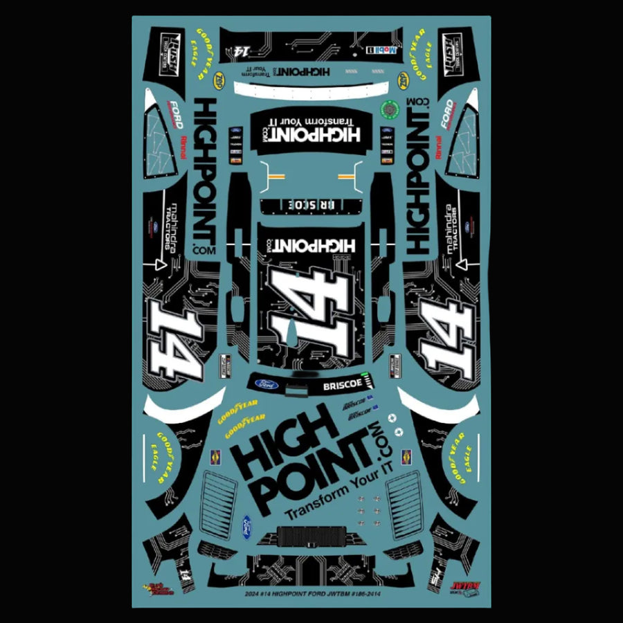 Chase Briscoe Highpoint 2024 Darlington Southern 500 Winner Decals
