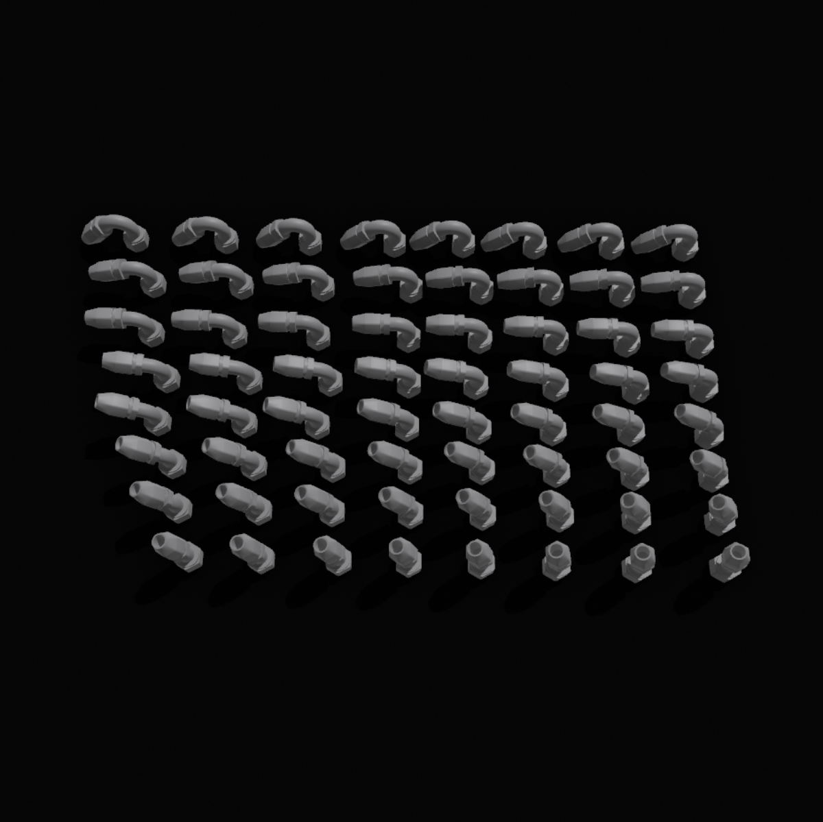 A/N Fittings - Plate of 64