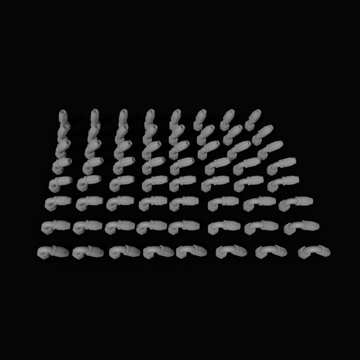 A/N Fittings - Plate of 64