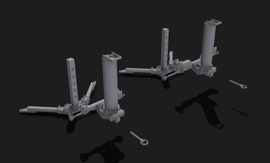 Air Jacks - Complete Set - Front and Rear - 6 Pieces