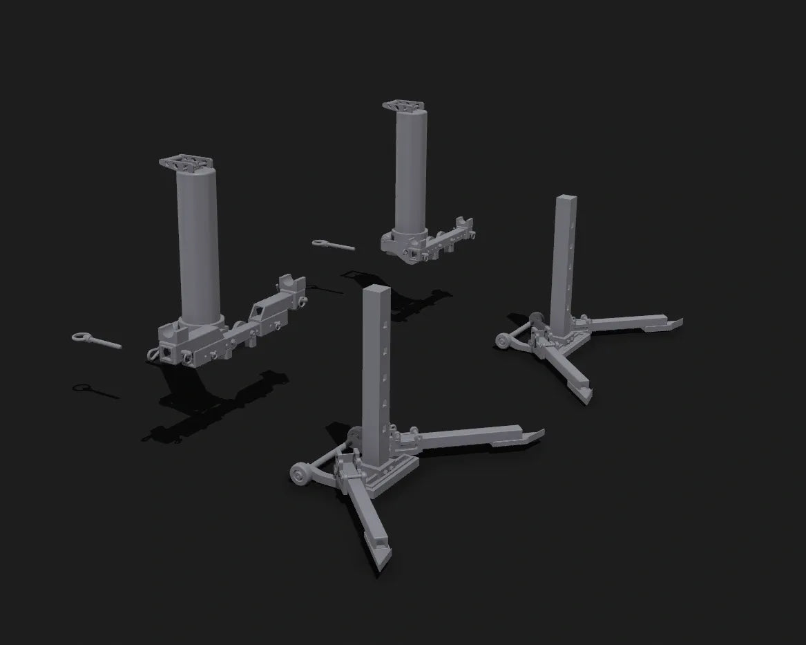 Air Jacks - Complete Set - Front and Rear - 6 Pieces