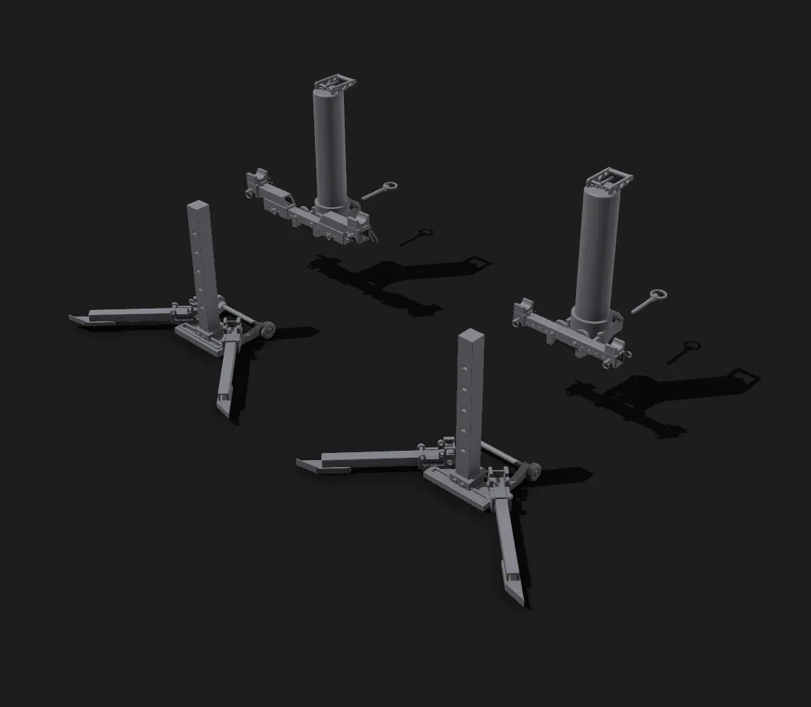 Air Jacks - Complete Set - Front and Rear - 6 Pieces
