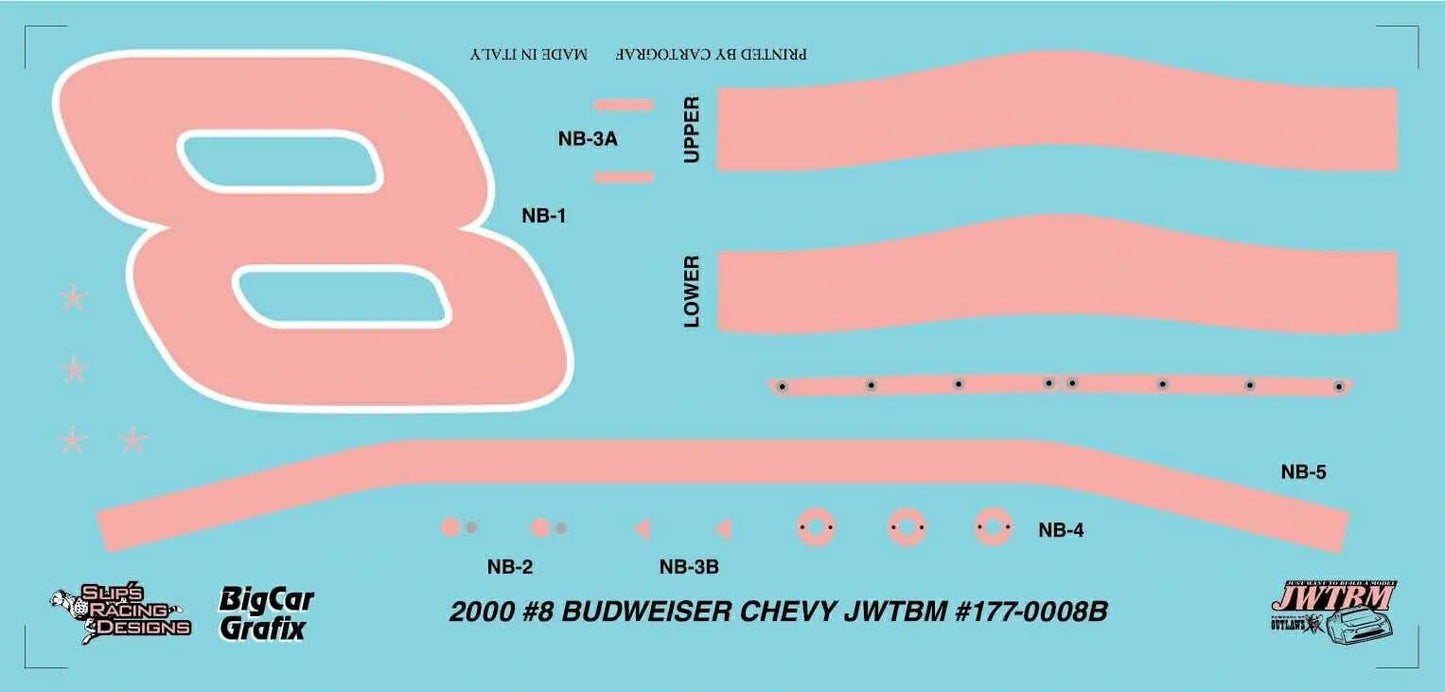 Dale Earnhardt Jr Rookie Season Budweiser Decals - JWTBM