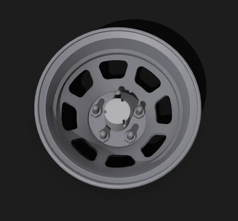 Dale Earnhardt's Daytona 500 Win 8 Hole Aero Wheels Set