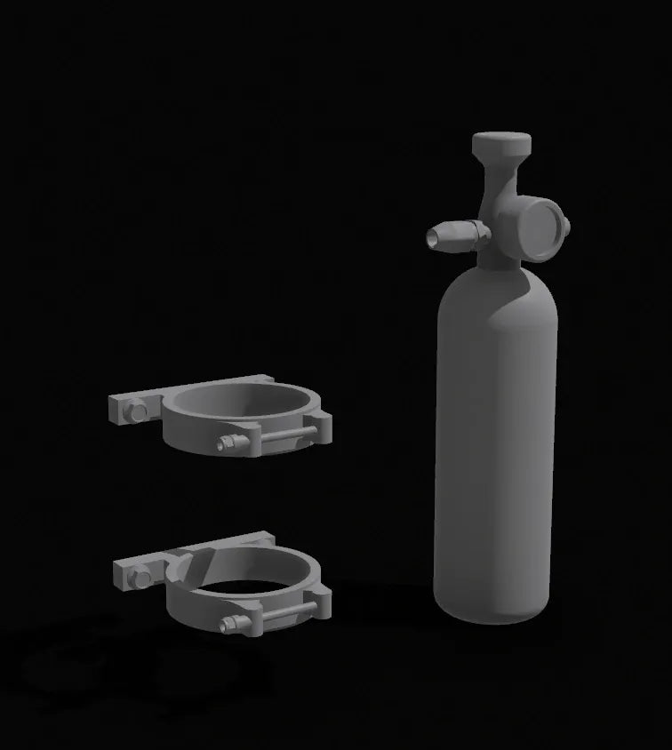 Fire Extinguishers -Includes 1 Bottle & 2 Mounting Brackets - Choice of 4 Different Styles