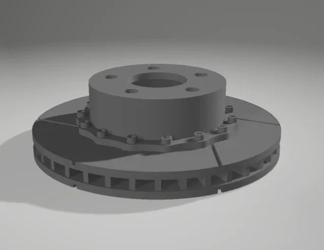 Hubs, Rotors, Calipers and 2 Piece Aero Wheel Combo Set (Set of 4)