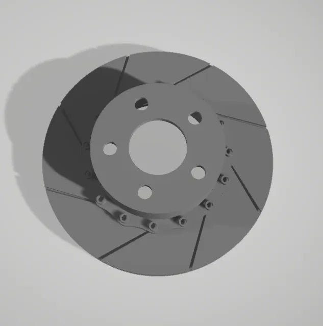 Hubs, Rotors, Calipers and 2 Piece Aero Wheel Combo Set (Set of 4)