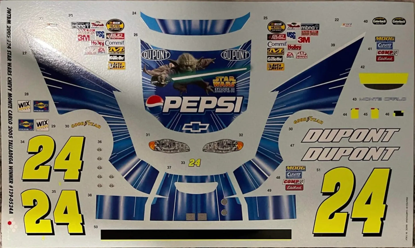 Jeff Gordon 2005 Chevy Star Wars 2005 Talledega Winner
