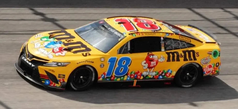 JWTBM Powered By Outlaws Kyle Busch 2022 M&M’s Darlington Throwback Scheme decals