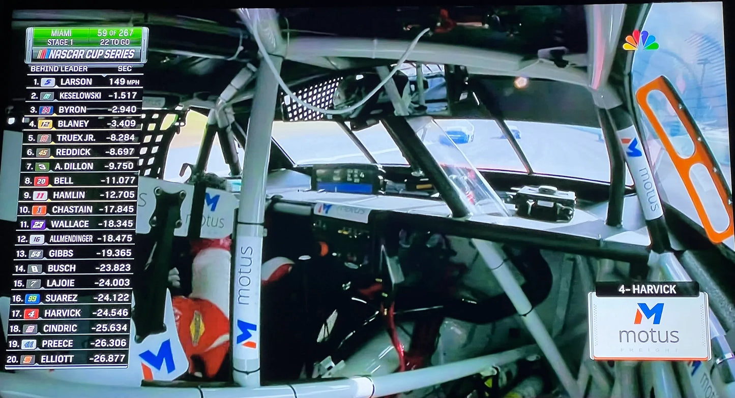 Kevin Harvick Budweiser Homestead Throwback - JWTBM Powered By Outlaws - Includes 3D Printed Dash with Steering Shaft and Wheel