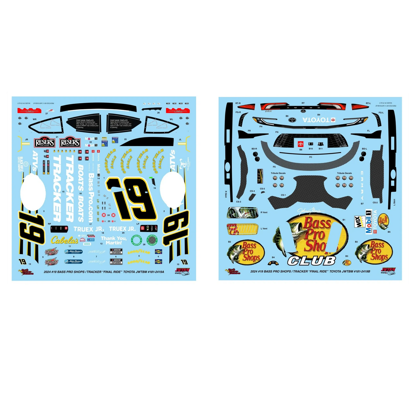 Martin Truex Jr. Last Ride Bass Pro Scheme by JWTBM