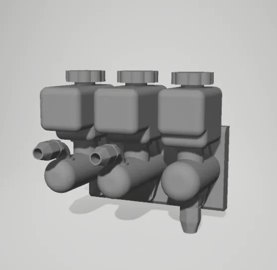 Master Cylinder Set (Square Reservoirs)