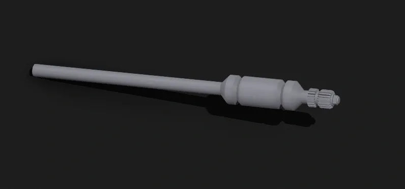Old School Steering Shaft with Padding - Includes Steering Wheel