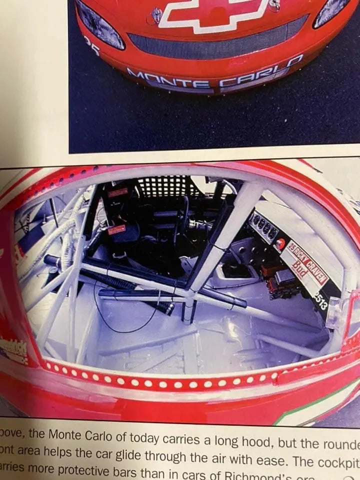Ricky Craven 1997 Monte Carlo Budweiser Louie the Lizard Dash Set ( Includes steering shaft and wheel)