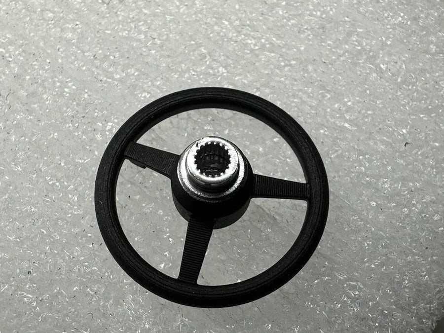 Steering Wheel with Radio Button and Quick Connect Detail