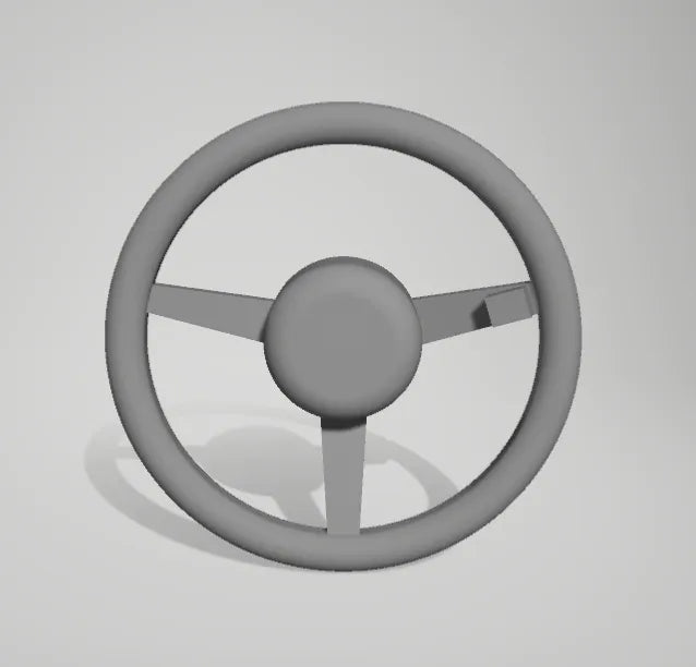 Steering Wheel with Radio Button and Quick Connect Detail
