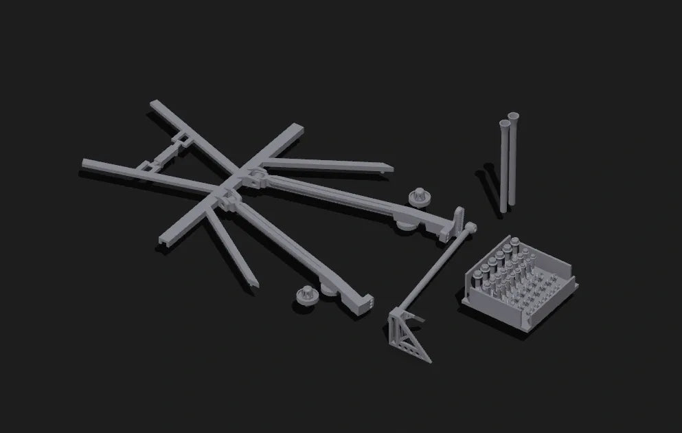 1/24 Scale NASCAR Truck Arm Rear Suspension Set (1983–2007)