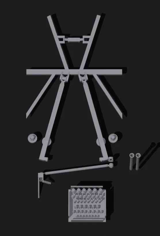 1/24 Scale NASCAR Truck Arm Rear Suspension Set (1983–2007)