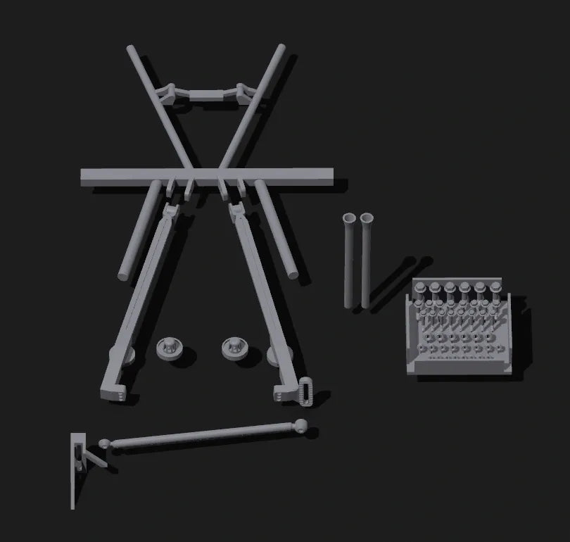 1/24 Scale NASCAR Truck Arm Rear Suspension Set (1983–2007)
