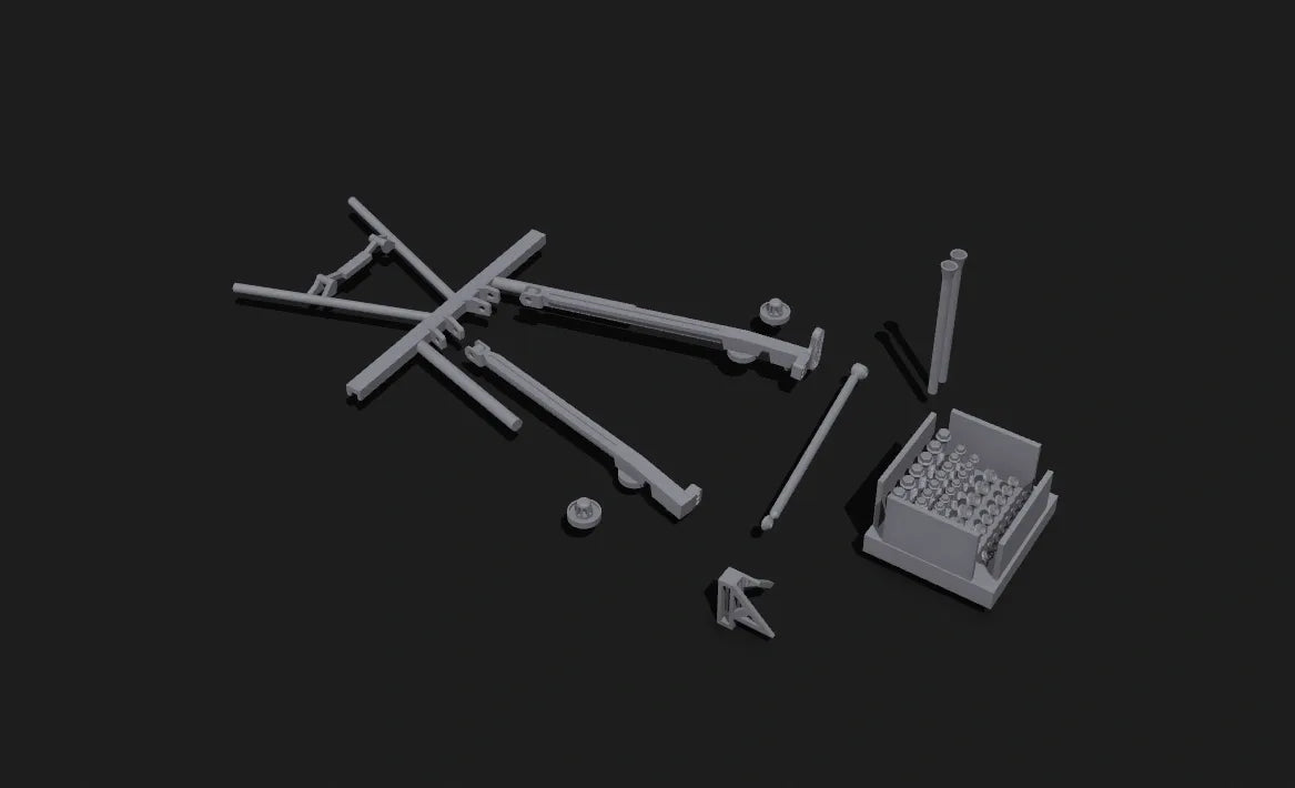 1/24 Scale NASCAR Truck Arm Rear Suspension Set (1983–2007)
